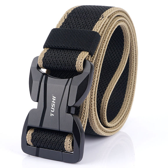 TUSHI,125cm,Fashion,Nylon,Waist,Belts,Automatic,Magnetic,Buckle,Quick,Unlock,Tactical