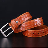 Genuine,Leather,Solid,Color,Retro,Handmade,Woven,Jeans,Skirt,Belts