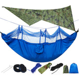 IPRee,Lightweight,Portable,Camping,Hammock,Awning,Waterproof,Mosquito,Hammock,Canopy,Nylon,Hammocks,Straps,Shelter,Screen,300KG