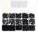 Suleve,M3NH17,780Pcs,Nylon,Screw,Black,Screw,Standoff,Spacer,Column,Assortment