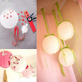 15Packs,White,Round,Paper,Lanterns,Assorted,Sizes,Wedding,Party,Decorations