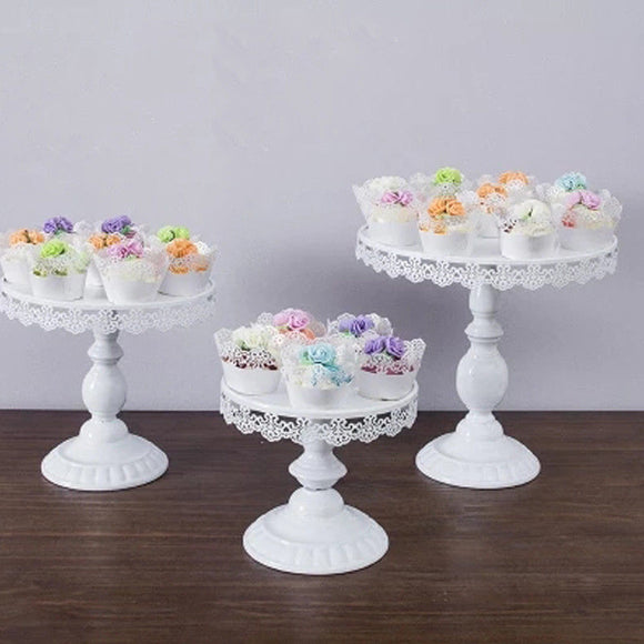 White,Round,Cupcake,Stand,Modern,Dessert,Wedding,Birthday,Party,Event,Decorations