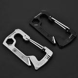 Multifunctional,Buckle,Stainless,Steel,Hiking,Climbing,Carabiner,Outdoor,Survival,Tools