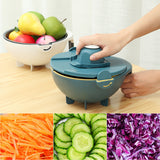 Multifunction,Vegetable,Cutter,Drier,Slicer,Grater,Rotated,Vegetable,Fruit,Fruit,Shredder,Grater,Kitchen,Drain,Basket