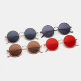 Unisex,Retro,Metal,Round,Shape,Fashion,Protection,Sunglasses