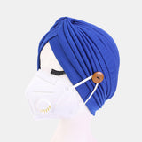 Solid,Color,Beanie,National,Style,Button,Mountable,Prevent,Strangulation,Bandana