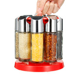 MEIGAR,Cruet,Pepper,Seasoning,Condiment,Spice,Bottles,Stand,Holder