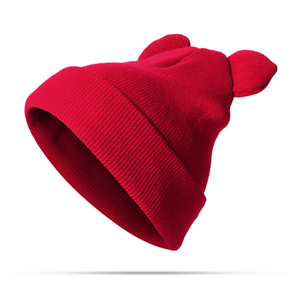 Women,Mickey,Knitted,Solid,Skullies,Beanie,Protection,Windproof