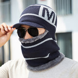 Men's,Beanie,Scarf,Letter,Windproof