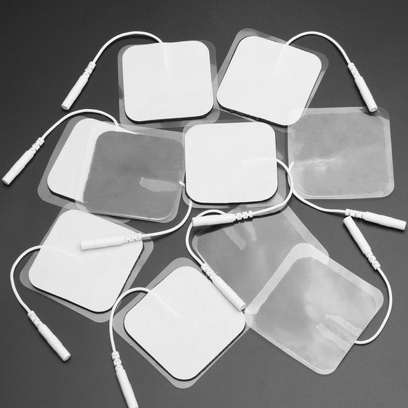 40pcs,Replacement,Electrode,5x5cm,White,Cloth