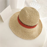 Women,Summer,Outdoor,Straw,Adjustable,Foldable,Sunscreen