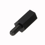 Suleve,M3NH13,50pcs,Nylon,Black,Screw,Standoff