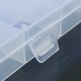 Grids,Clear,Plastic,Adjustable,Jewelry,Storage,Container,Crafts,Organizer,Dividers
