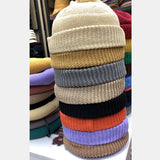 Unisex,Solid,Color,Winter,Elastic,Brimless,Landlord,Skull
