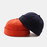 French,Retro,Classic,Elegant,Sailor,Color,Melon,Brimless