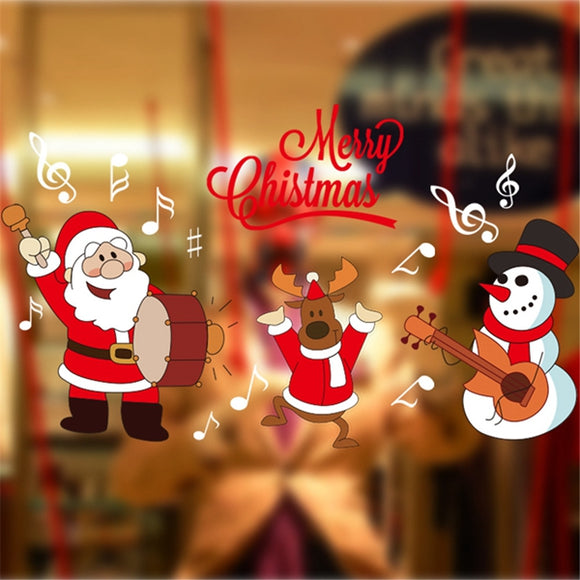 Christmas,Stickers,Decor,Christmas,Santa,Claus,Window,Glass,Decorative,Decal