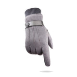 Men's,Winter,Suede,Gloves,Velvet,Thick,Touch,Screen,Finger,Glove