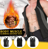 Men's,Neoprene,Sauna,Shaped,Sweat,Increase,Energy,Consumption,Fitness,Shirt,Zipper