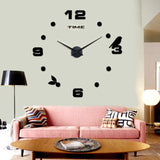 Emoyo,JM008,Creative,Large,Clock,Modern,Clock,Mirror,Numbers,Stickers,Office,Decorations