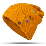 Women,Winter,Button,Beanie,Thicken,Windproof,Earmuffs,Skull