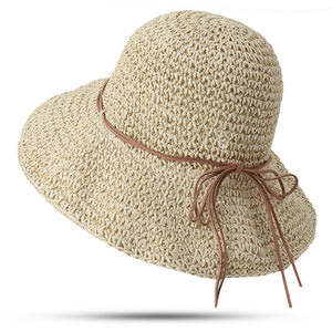 Women,Foldable,Sunscreen,Bucket,Straw,Outdoor,Casual,Travel,Beach,Floppy