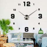 Mirror,Surface,Sticker,Modern,Hanging,Clock,Office,Living,Decor