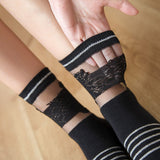 Vogue,Cottton,Stripe,Ankle,Socks,Leisure,Resistant,Breathable,Deodorization,Women