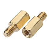 Suleve,M4BH1,100Pcs,Brass,Standoffs,Support,Spacer,Pillar,Screw,Board