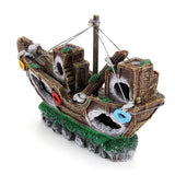 Aquarium,Ornament,Wreck,Sailing,Destroyer,Decorations