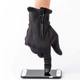 Unisex,Winter,Finger,Zipper,Glove,Waterproof,Outdoor,Mountaineering,Touch,Screen,Velvet,Motorcycle