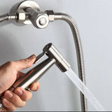 Stainless,Steel,Spray,Shower,Flushing,Portable,Bidet,Faucet,Toilet,Silver