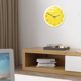 Loskii,CC094,Creative,Lemon,Clock,Clock,Quartz,Clock,Office,Decorations