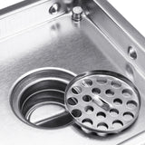 Brushed,Stainless,Steel,Insert,Drain,Invisible,Bathroom,Square,Shower,Floor,Grate