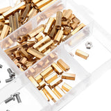 Suleve,M3BH5,300Pcs,Brass,Column,Standoff,Support,Spacer,Pillar,Board,Screw,Assortment