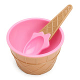 Children's,Plastic,Cream,Bowls,Spoons,Durable,Cream,Dessert