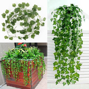 Artificial,Sweet,Potato,Green,Leaves,Garland,Garden,Decoration