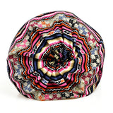 Unisex,Floral,Checkerwork,Cotton,Beanie,Circle,Scarf