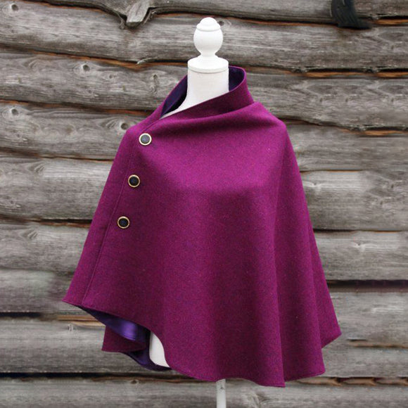 Womens,Shawl,Bespoke,Luxury,Tweed,Capes,Wraps