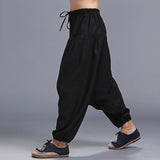 Loose,Crotch,Pants,Casual,Harem,Pants,Elastic,Cotton,Linen,Bloomers,Trousers