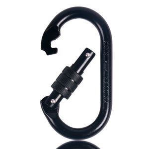 Steel,Carabiner,Climbing,Equipment,Screw,Locking