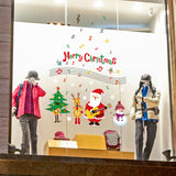 Miico,SK9247,Merry,Christmas,Cartoon,Sticker,Removable,Christmas,Party,Decoration