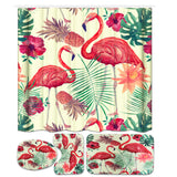 Flamingo,Waterproof,Shower,Curtain,Toilet,Cover,Bathroom