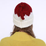 Women,Winter,Patchwork,Small,Knitted,Beanie