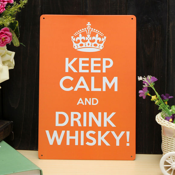 Drink,Whisky,Sheet,Metal,Drawing,Metal,Painting,Tavern,Poster