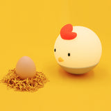 Creative,Tumbler,Cartoon,Silicone,Cuckoo,Chicken,Night,Light,Patting,Bedside,Sleep,Night,Light