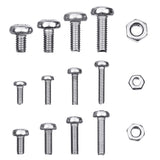 Suleve,MXST2,480Pcs,Machine,Screw,Stainless,Steel,Assortment