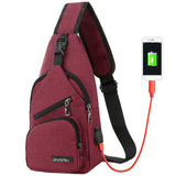 Fashion,Canvas,Sport,Chest,Charging,Crossbody,Shoulder