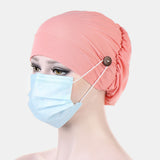 Beanie,Multicolor,Chemotherapy,Button,Mountable