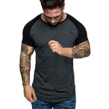Men's,Crewneck,Breathable,Fitness,Short,Sleeve,Summer,Hiking,Camping,Travel,Holiday
