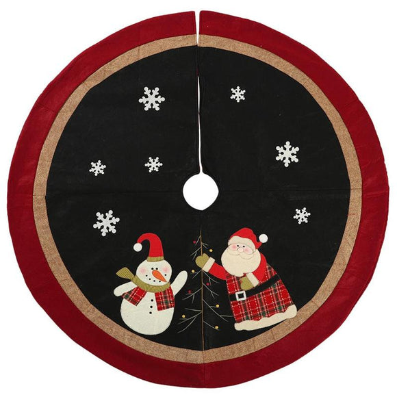 Loskii,Christmas,Carpet,Cartoon,Round,Carpet,Ornaments,Christmas,Decorations